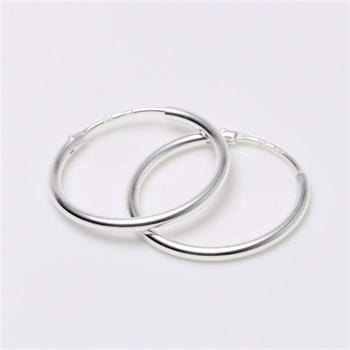 Creol sølv creol øreringe 20 mm i sterlingsølv